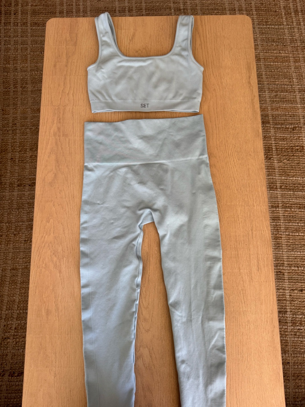 SET Active Women’s Seamless Light Blue Matching Set